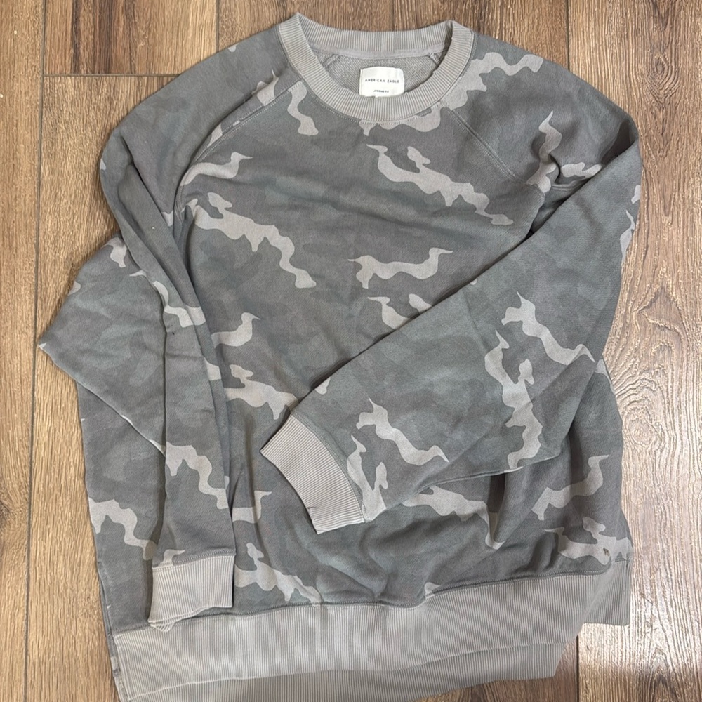AE Grey Camo pullover